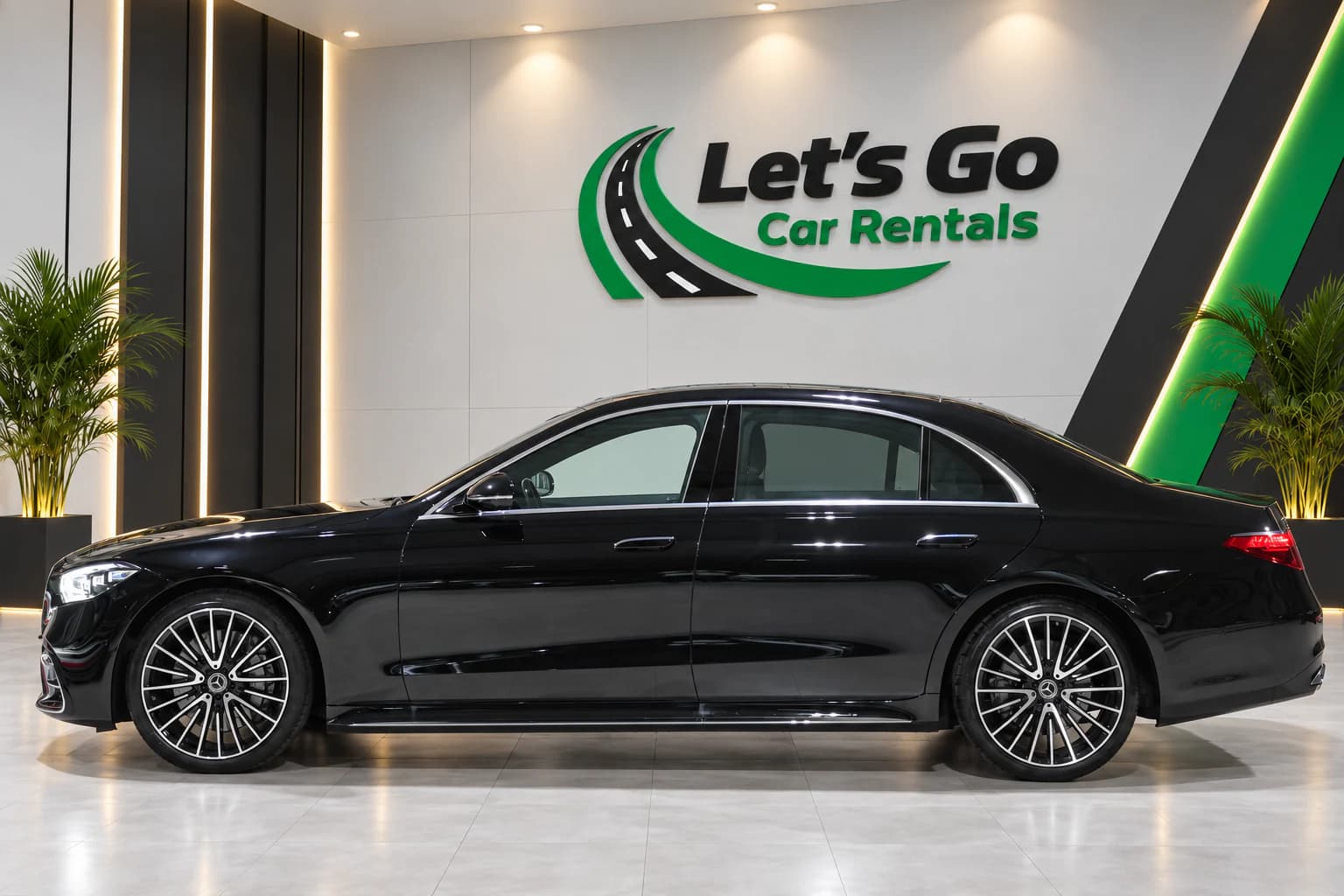 Mercedes S500 4MATIC (Hybrid) 2025 rental in Dubai – view 3