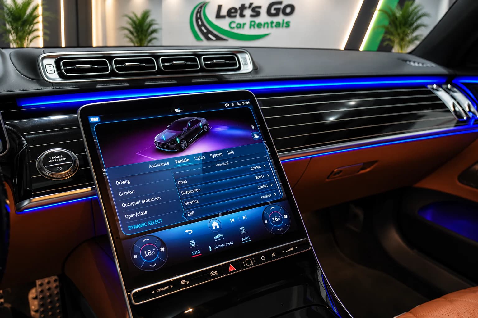 Mercedes S500 4MATIC (Hybrid) 2025 rental in Dubai – view 5