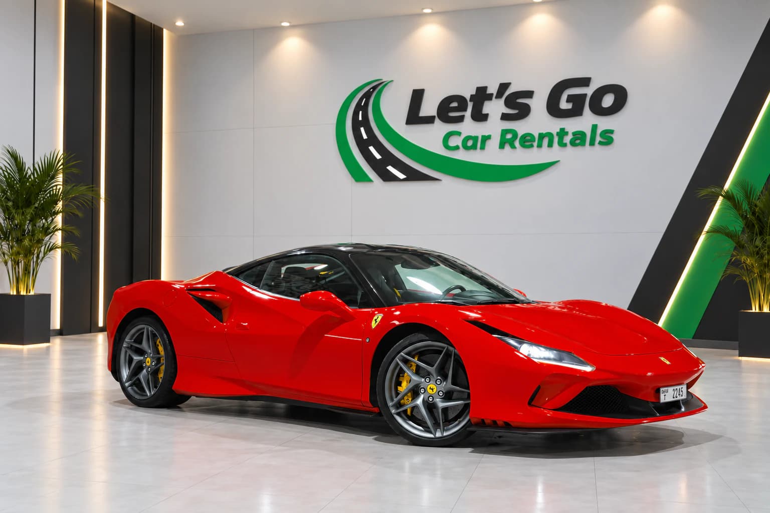 Ferrari F8 Tributo 2023 rental in Dubai – view 2