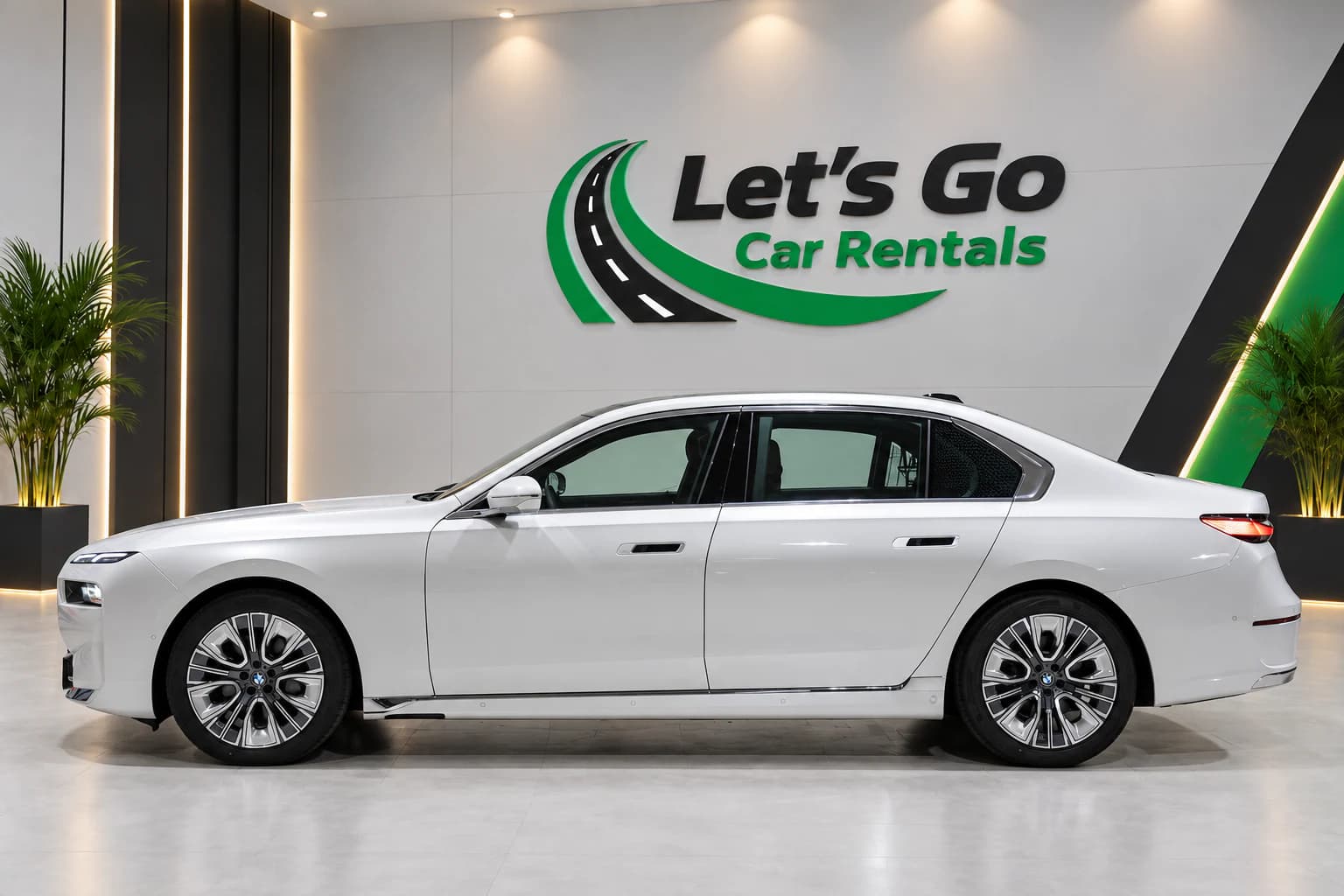 BMW 740i 2024 rental in Dubai – view 3