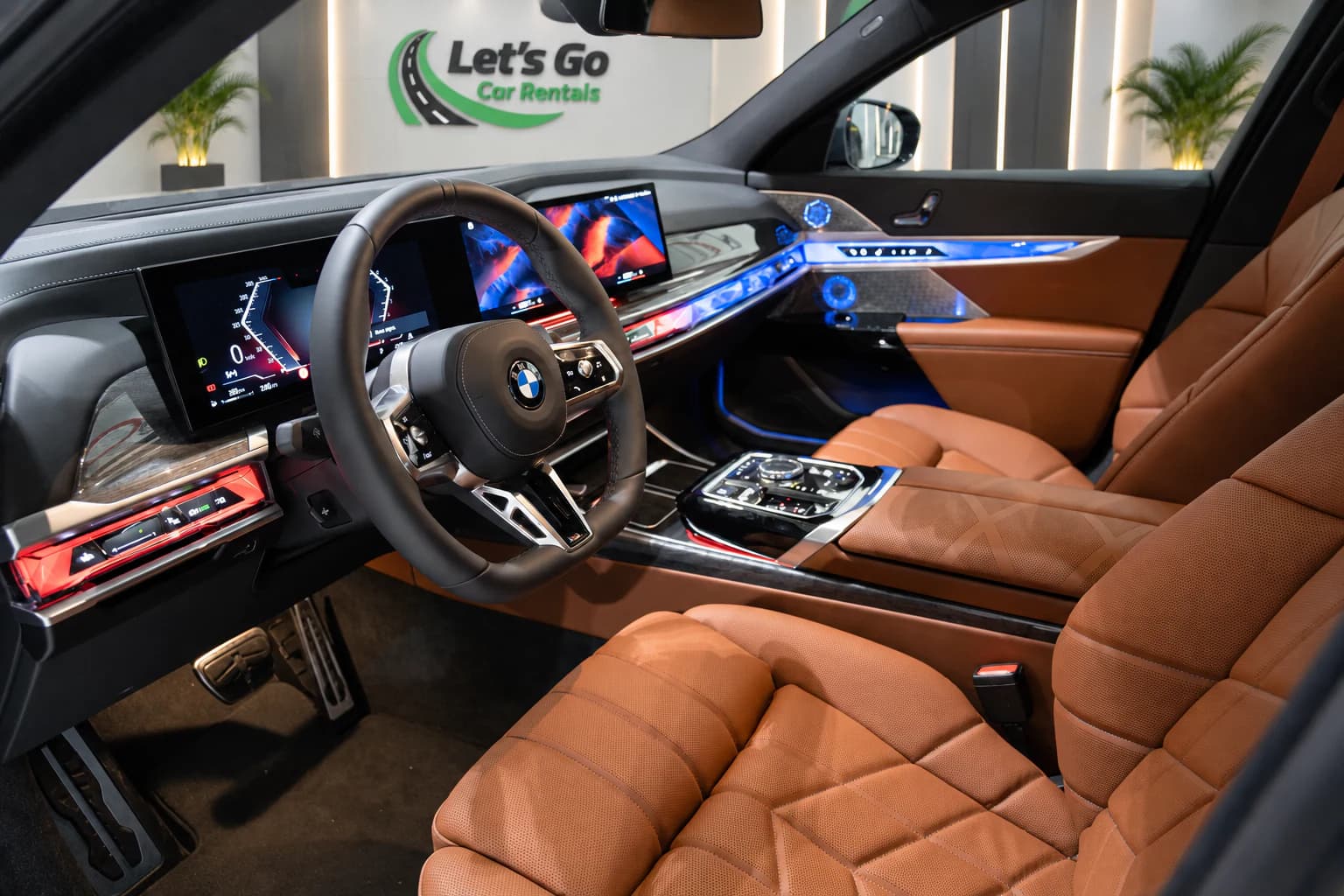 BMW 740i 2024 rental in Dubai – view 3
