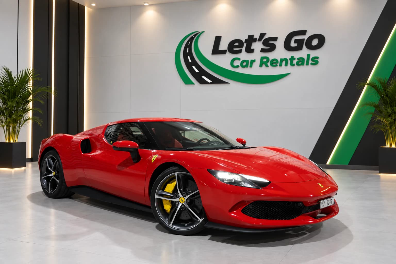 Ferrari 296 GTB 2024 rental in Dubai – view 2