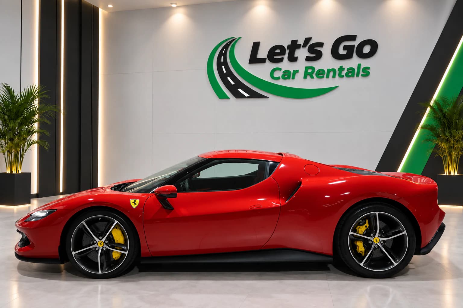 Ferrari 296 GTB 2024 rental in Dubai – view 3