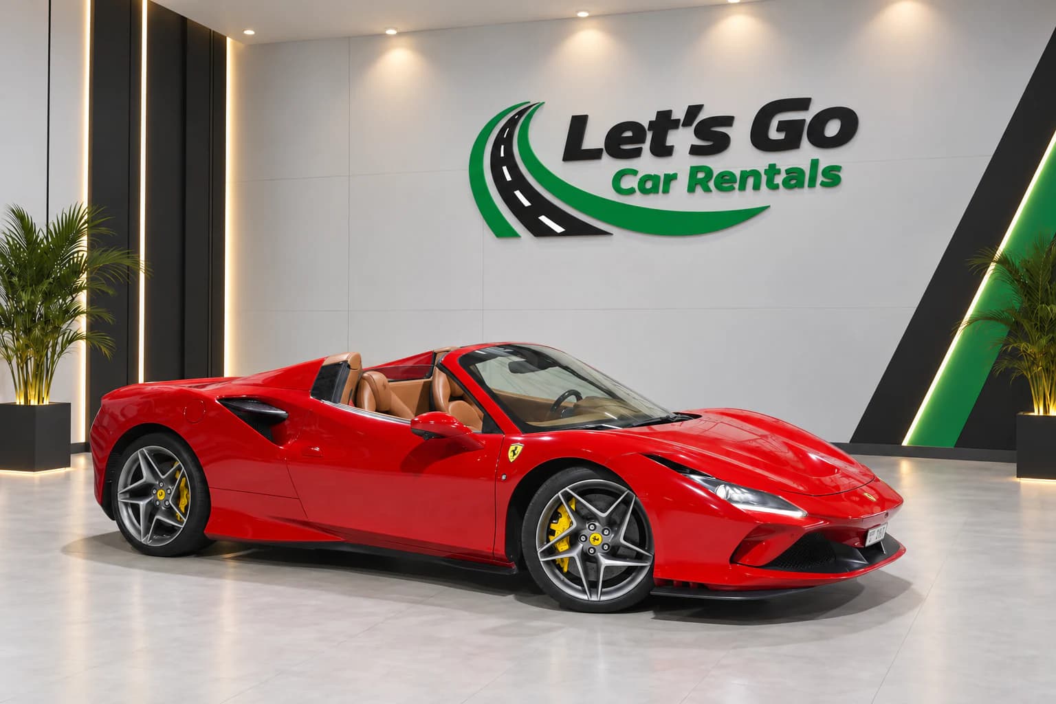 Ferrari F8 Spider 2023 rental in Dubai – view 2