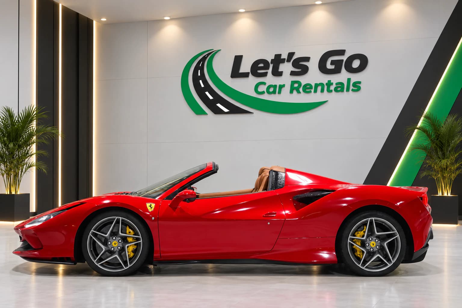 Ferrari F8 Spider 2023 rental in Dubai – view 3