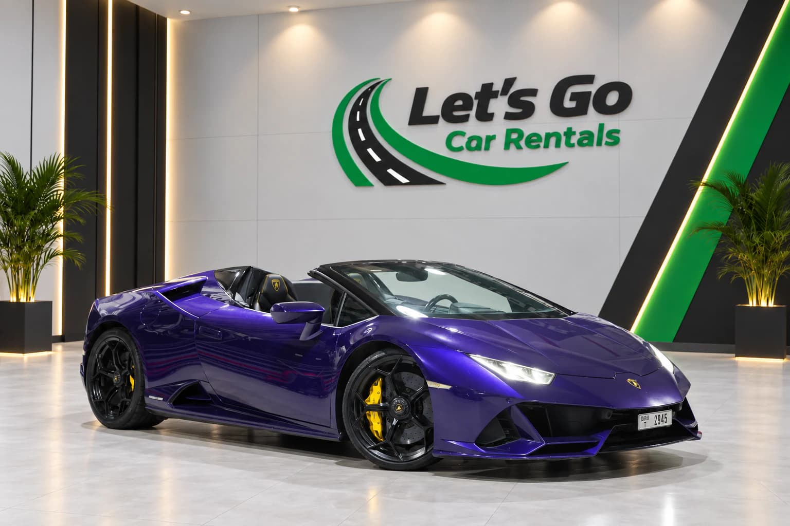 Lamborghini Huracan EVO Spyder 2023 rental in Dubai – view 2