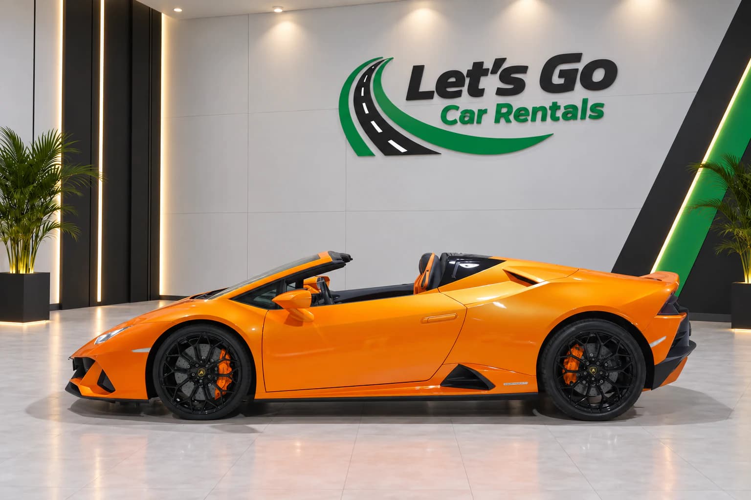 Lamborghini Huracan EVO Spyder 2024 rental in Dubai – view 3